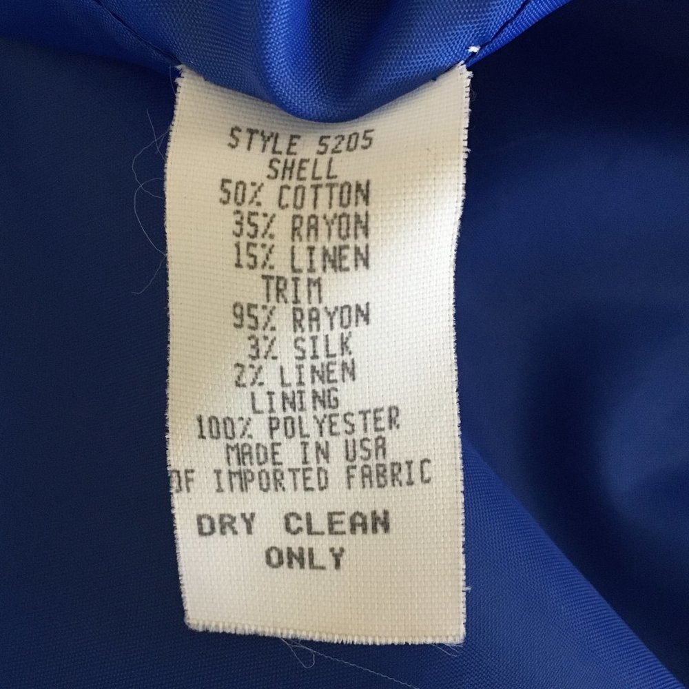 Canvasbacks Blue Patchwork Art Tapestry Jacket - image 8